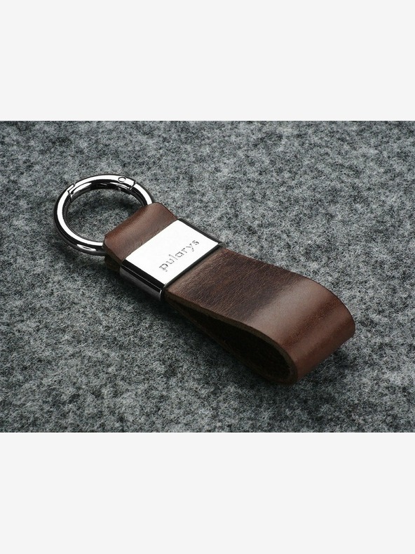 Pularys Pularys darovni set muški kožni hobi novčanik i privjesak za ključeve smeđi 189414102