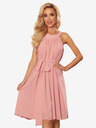 numoco Haljina od šifona na kravatu - puder roza Numoco ALIZEE