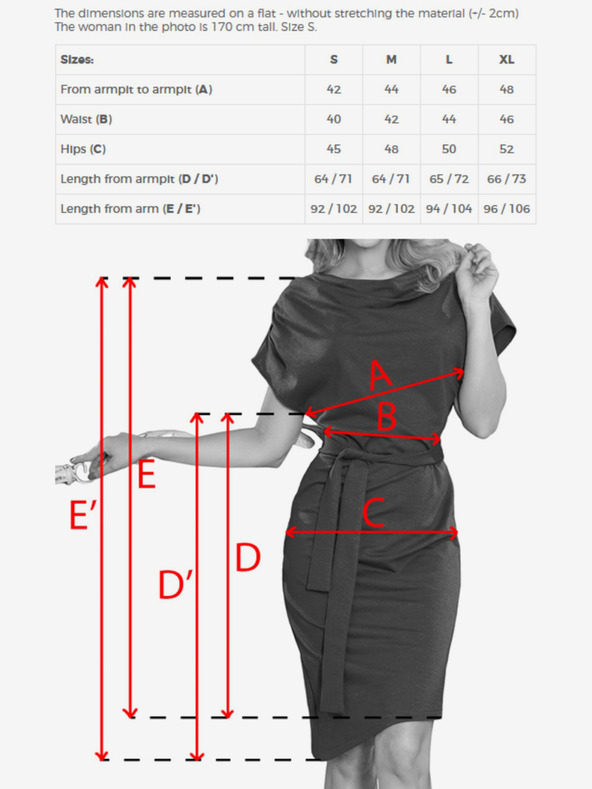 numoco Haljina s asimetričnom suknjom i remenom - bordo Numoco ROXI