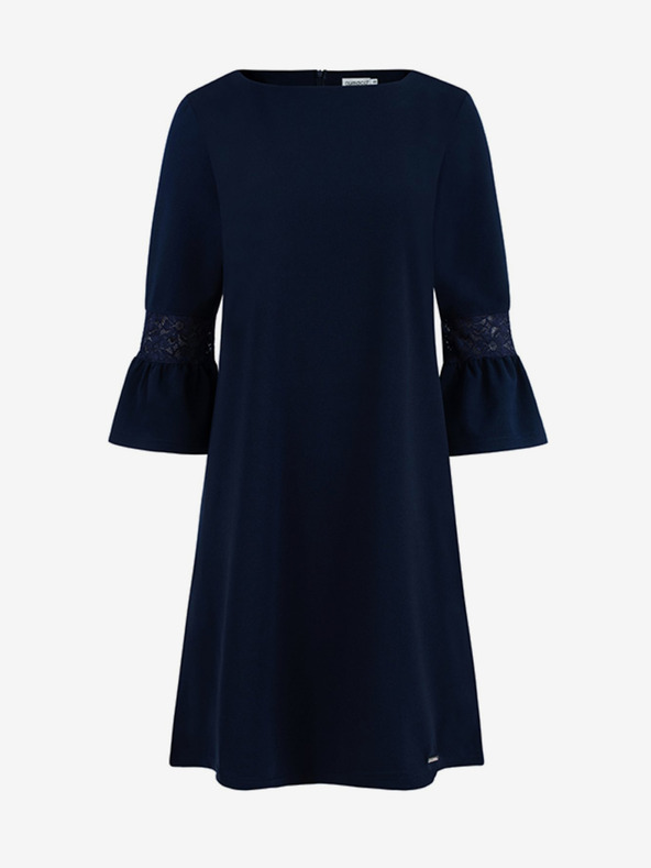 numoco Haljina s čipkom na rukavima - tamnoplava Numoco MARGARET