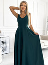 numoco Duga elegantna haljina s dekolteom - zelena Numoco CINDY