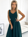numoco Duga elegantna haljina s dekolteom - zelena Numoco CINDY