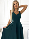 numoco Duga elegantna haljina s dekolteom - zelena Numoco CINDY