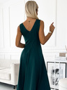 numoco Duga elegantna haljina s dekolteom - zelena Numoco CINDY
