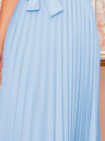 numoco Plisirana haljina kratkih rukava - svijetlo plava Numoco LILA