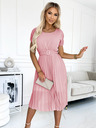 numoco Plisirana midi haljina sa širokim remenom - prljavo roza Numoco MIA
