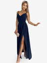 numoco Elegantna maxi haljina na bretele - tamno plava Numoco CHIARA