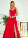 numoco Elegantna maxi haljina na bretele - crvena Numoco CHIARA