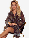 numoco Haljina od šifona s dekolteom i volanima - leopard print Numoco LAUREN