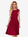 numoco Plisirana haljina kratkih rukava - boja vina Numoco LILA