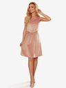 numoco Trapez haljina - velur - prljavo ružičasta Numoco VICTORIA