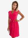 numoco Plisirana haljina s torba izrezom - boja maline Numoco WENDY