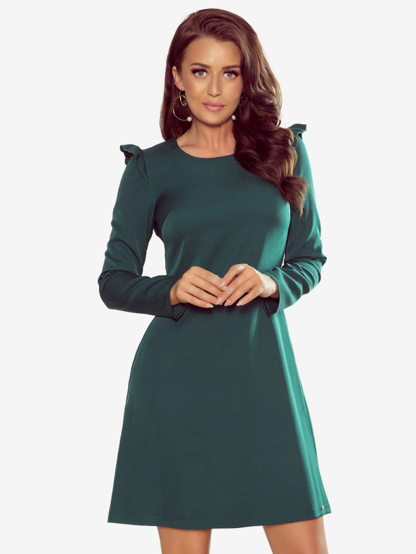 numoco Haljina A kroja s volanima - zelena Numoco NELL