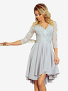 numoco Ekskluzivna haljina s čipkom - siva Numoco NICOLLE