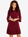 numoco Plisirana udobna haljina - bordo Numoco LUCY