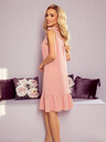 numoco Haljina s mašnama na ramenima - puder roza Numoco ROSITA