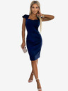 numoco Elegantna midi haljina sa lijepim dekolteom - tamnoplava Numoco NICOLLE
