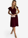 numoco Haljina s dekolteom i kratkim rukavima - Boja vina Numoco MATILDE