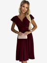 numoco Haljina s dekolteom i kratkim rukavima - Boja vina Numoco MATILDE