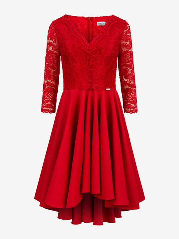 numoco Ekskluzivna haljina s čipkom - crvena Numoco NICOLLE