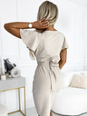 numoco Haljina s širokim izrezom - bež Numoco NINA