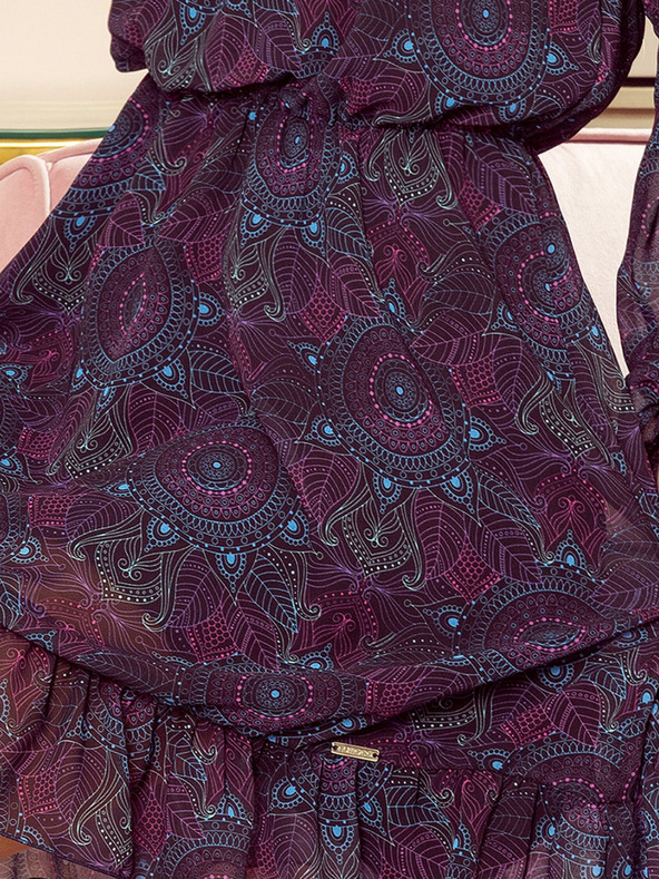 numoco Haljina s dekolteom - roze i plave mandale BAKARI