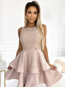 numoco Haljina s čipkom - bež boje Numoco LAURA