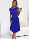numoco Plisirana haljina kratkih rukava - plava Numoco LILA