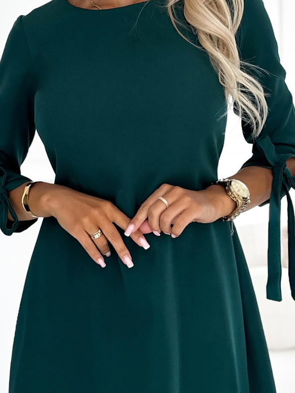 numoco Haljina A kroja s mašnama - zelena Numoco ALICE