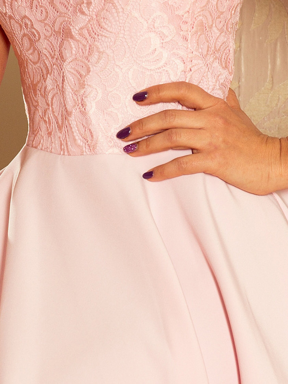 numoco Haljina s čipkom - pastelno roza Numoco MARTA