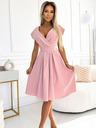 numoco Lepršava haljina s izrezom - puderasto roza Numoco SCARLETT