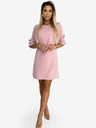 numoco Haljina A kroja s mašnom - puderasto roza sa svjetlucavim Numoco NEVA