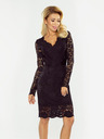 numoco Čipkana haljina s dekolteom - crna Numoco