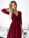 numoco Haljina s dužim leđima i dekolteom - boja vina Numoco NICOLLE