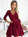 numoco Haljina s dužim leđima i dekolteom - boja vina Numoco NICOLLE