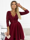 numoco Haljina s dužim leđima i dekolteom - boja vina Numoco NICOLLE