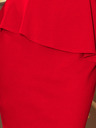numoco Elegantna midi haljina s volanima - crvena Numocov