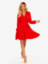 numoco Ženska haljina s dekolteom - crvena Numoco BINDY