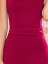 numoco Elegantna midi haljina s remenom - Boja vina Numoco TAMARA