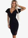 numoco Elegantna haljina s torbom izrezom - crna Numoco NINA