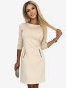 numoco Haljina sa zlatnim patentnim zatvaračima - bež Numoco MARY