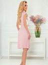 numoco Plisirana haljina s torba izrezom - puder roza Numoco WENDY