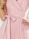numoco Plisirana haljina s torba izrezom - puder roza Numoco WENDY