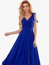 numoco Duga haljina s izrezom i kopčanjem na ramenima - plava Numoco ELENA