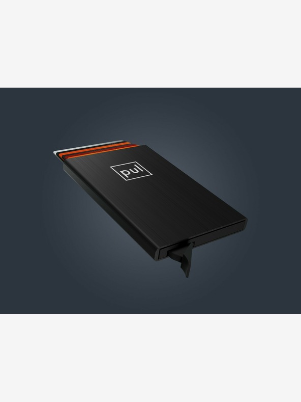 Pularys Kutija za dokumente Pulary crna, brušeni aluminij