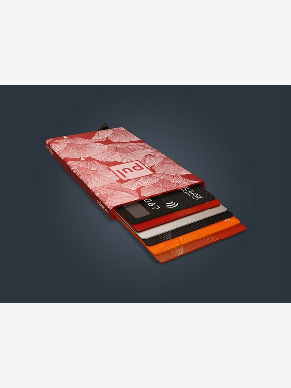 Pularys Pularys ženska torbica za dokumente - crveni makovi