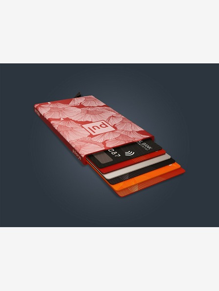 Pularys Pularys ženska torbica za dokumente - crveni makovi