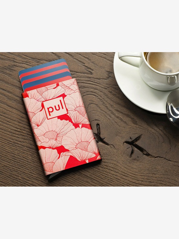 Pularys Pularys ženska torbica za dokumente - crveni makovi