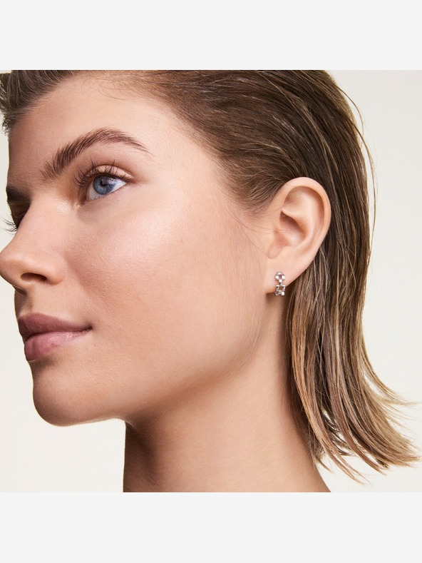 Daniel Wellington Daniel Wellington Srebrne čelične naušnice s 3 veze za žene