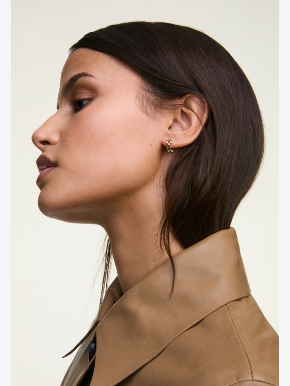 Daniel Wellington Ženske Daniel Wellington zlatne čelične naušnice s 3 veze